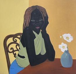 Peinture, Patiently Waiting 2, Akingbade Mayowa