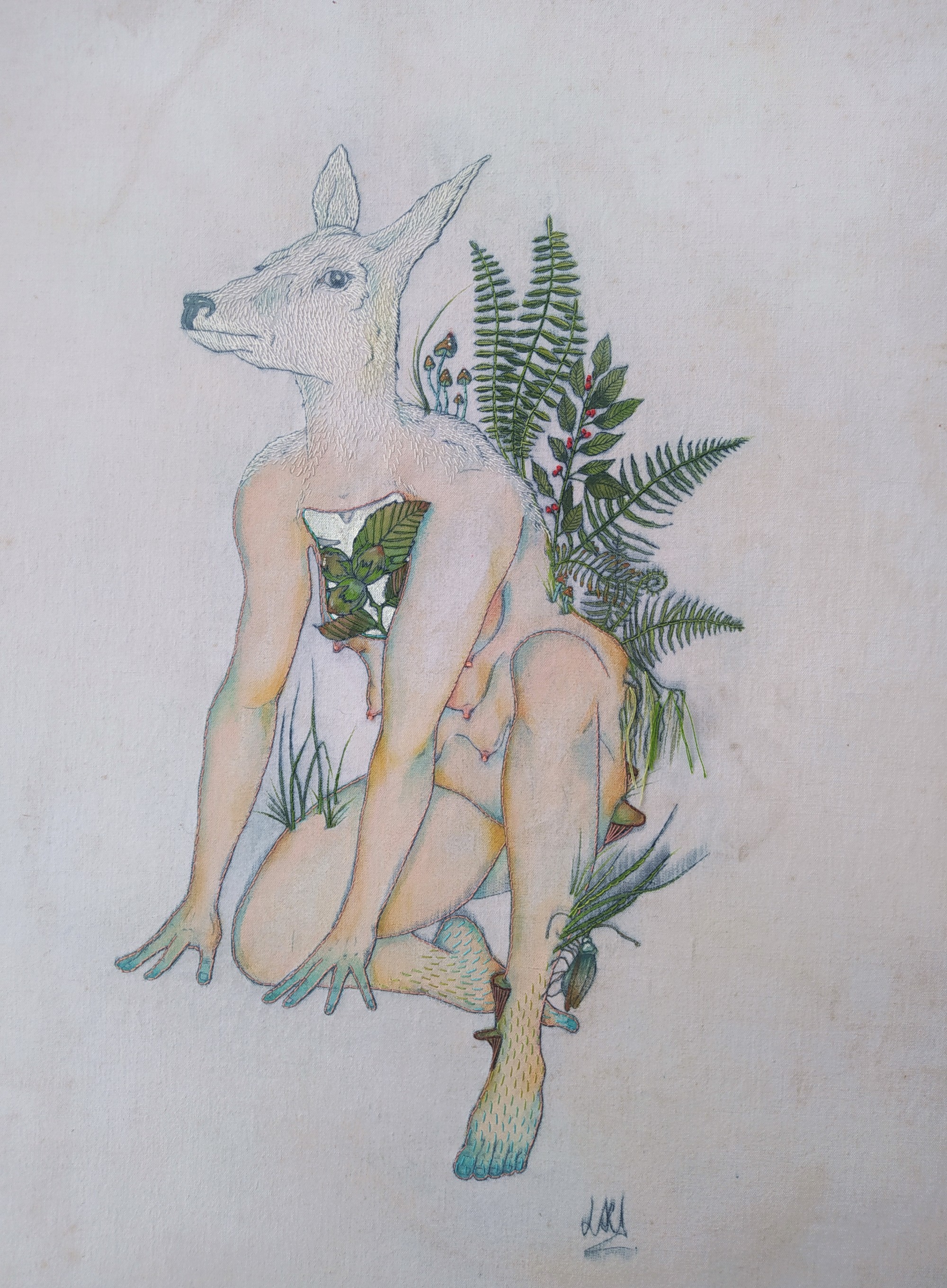 Lara Blanchard, La biche aux fougères Lara Blanchard, La biche aux fougères