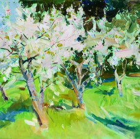 Painting, Apple orchard, Yehor Dulin