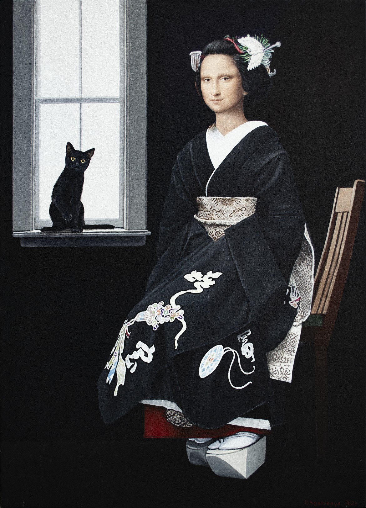 Nataliya Bagatskaya, Contemporary portrait - By the Window Nataliya Bagatskaya, Contemporary portrait - By the Window
