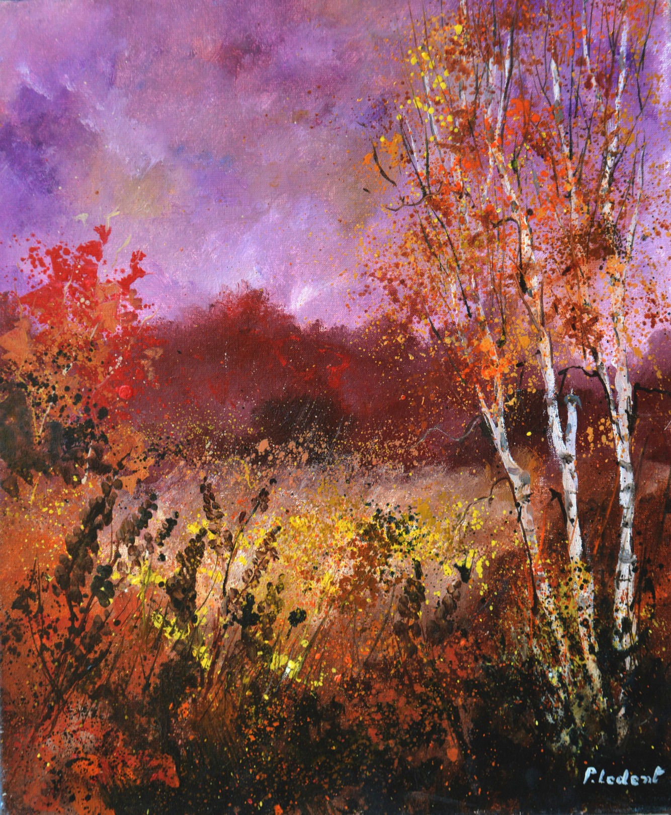 Pol Ledent, Aspen trees in autumn Pol Ledent, Aspen trees in autumn