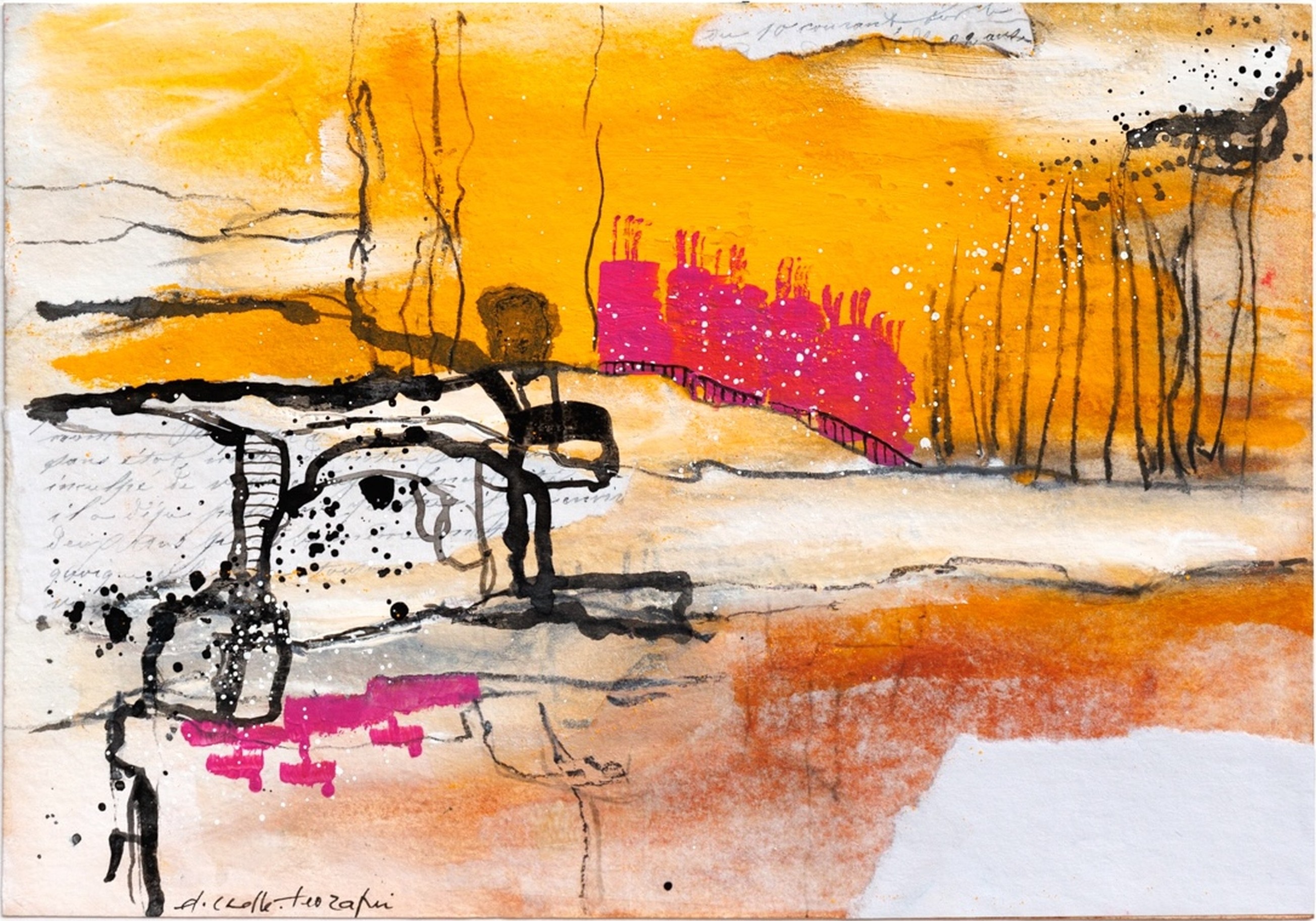 Denise Crolle-Terzaghi, L'Étang Colin - 2 - Paysage abstrait Denise Crolle-Terzaghi, L'Étang Colin - 2 - Paysage abstrait
