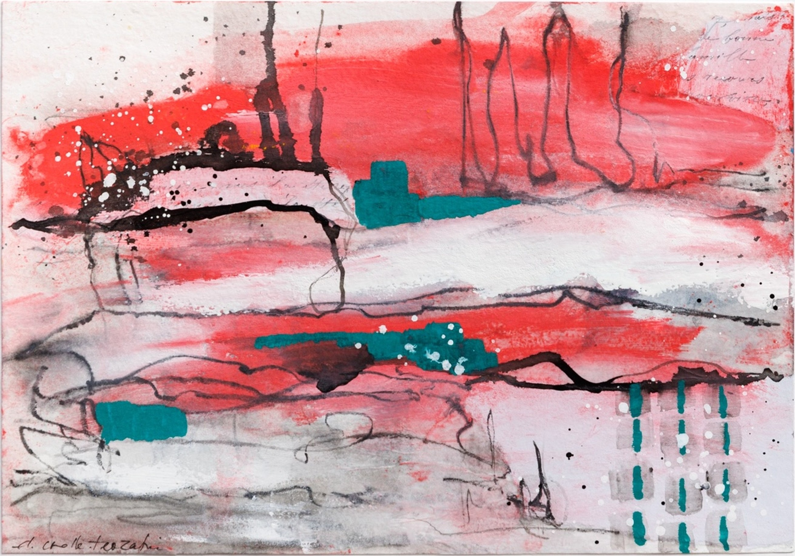 Denise Crolle-Terzaghi, L'étang Colin - 3 - Paysage abstrait Denise Crolle-Terzaghi, L'étang Colin - 3 - Paysage abstrait