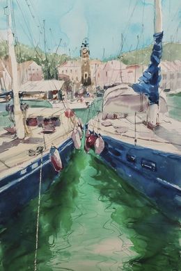 Peinture, Port-Vendres, Nadia Bodnar