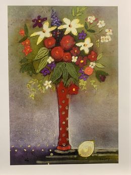 Drucke, Red Vase, Aleah Koury