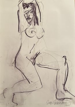 Dibujo, Pastel 2001-nu-3, Jacques Tenenhaus