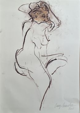 Dibujo, Pastel 2001-nu-4, Jacques Tenenhaus