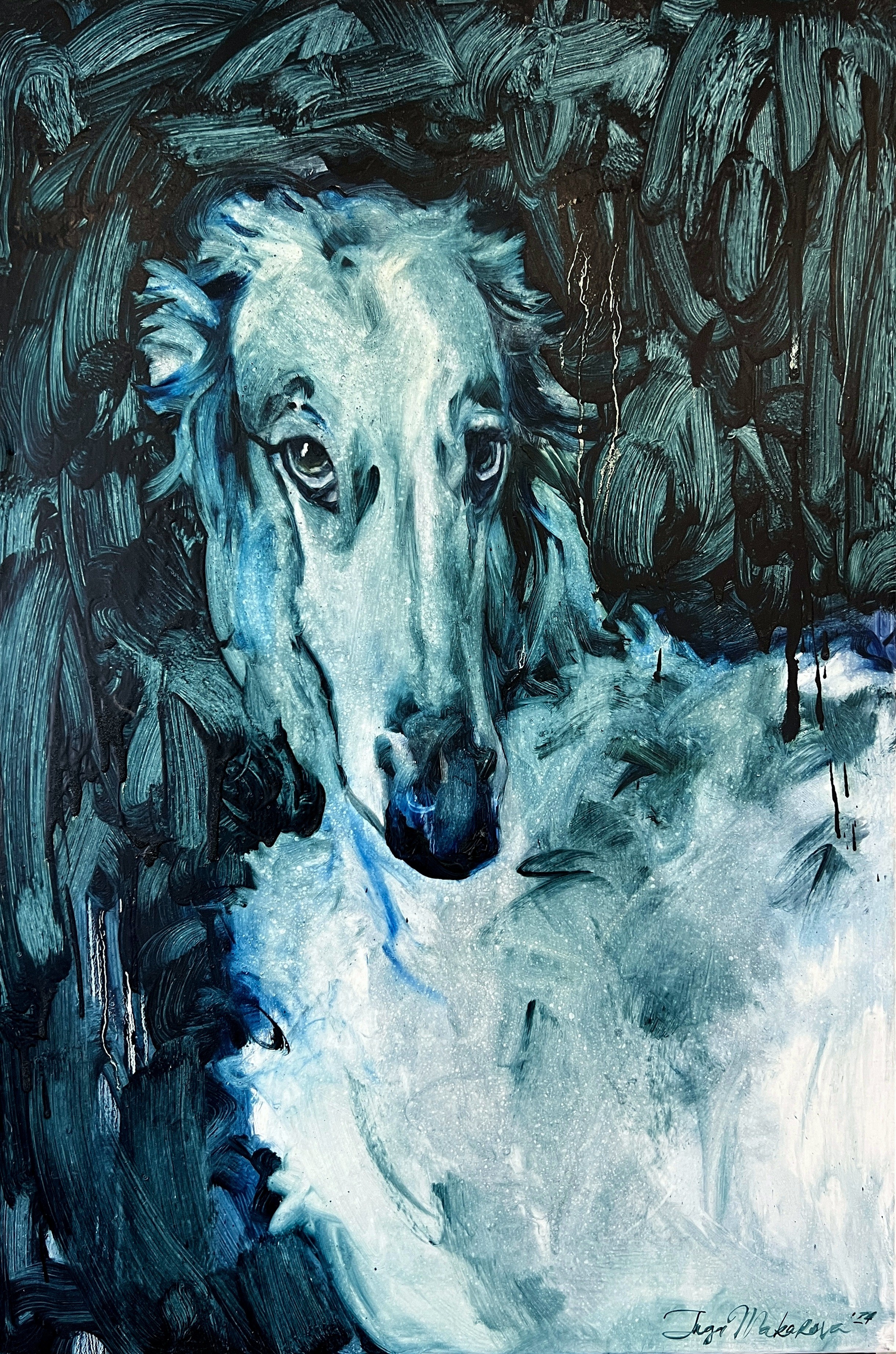 Inga Makarova, White Dog 2 Inga Makarova, White Dog 2
