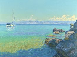 Painting, Yachts. Corfu, Simon Kozhin