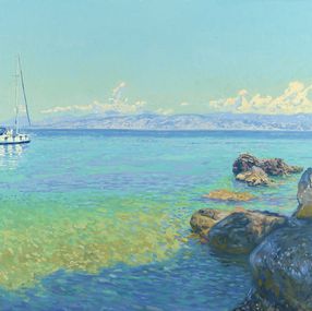 Painting, Yachts. Corfu, Simon Kozhin