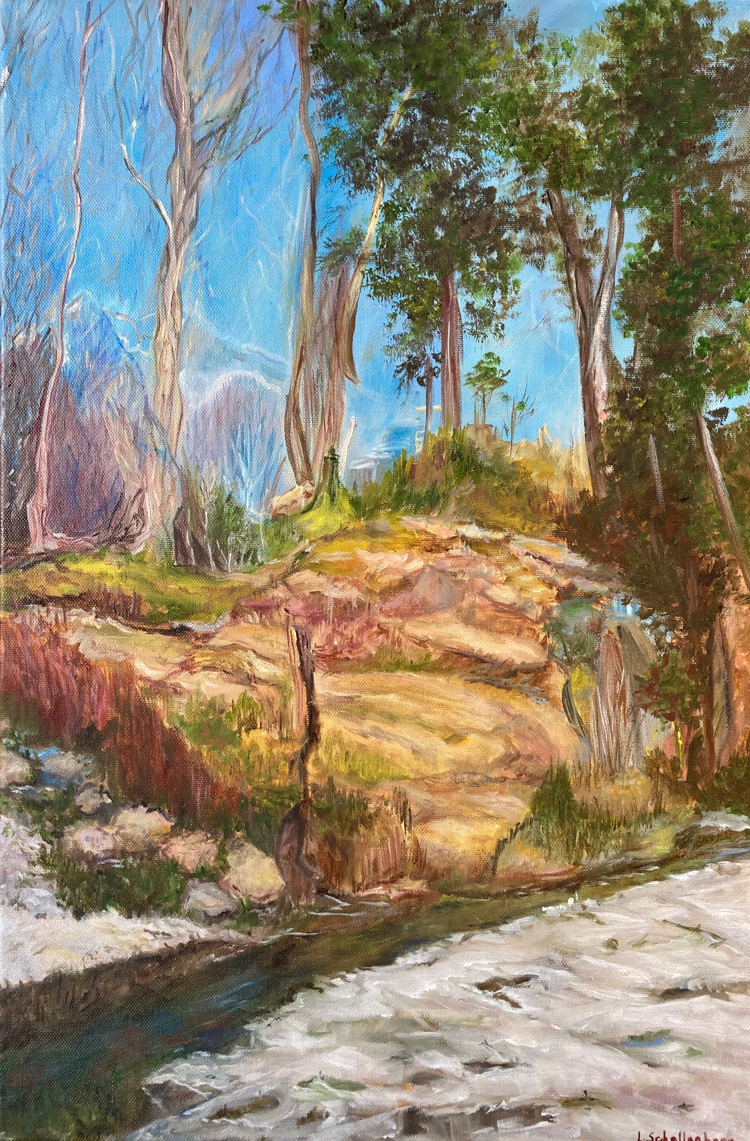 Lusie Schellenberg, A drop of sun. Original landscape painting Lusie Schellenberg, A drop of sun. Original landscape painting