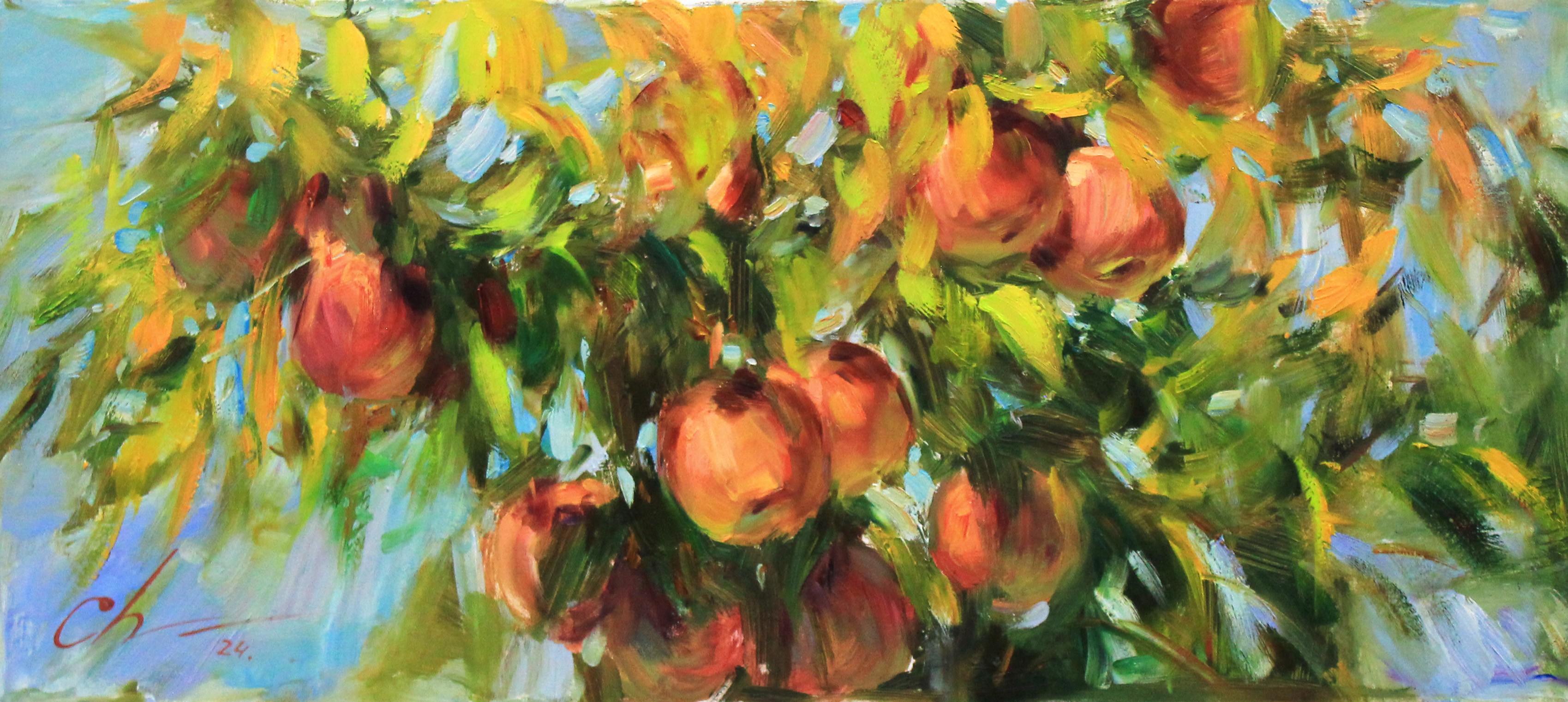 Serhii Cherniakovskyi, Apples in the garden Serhii Cherniakovskyi, Apples in the garden