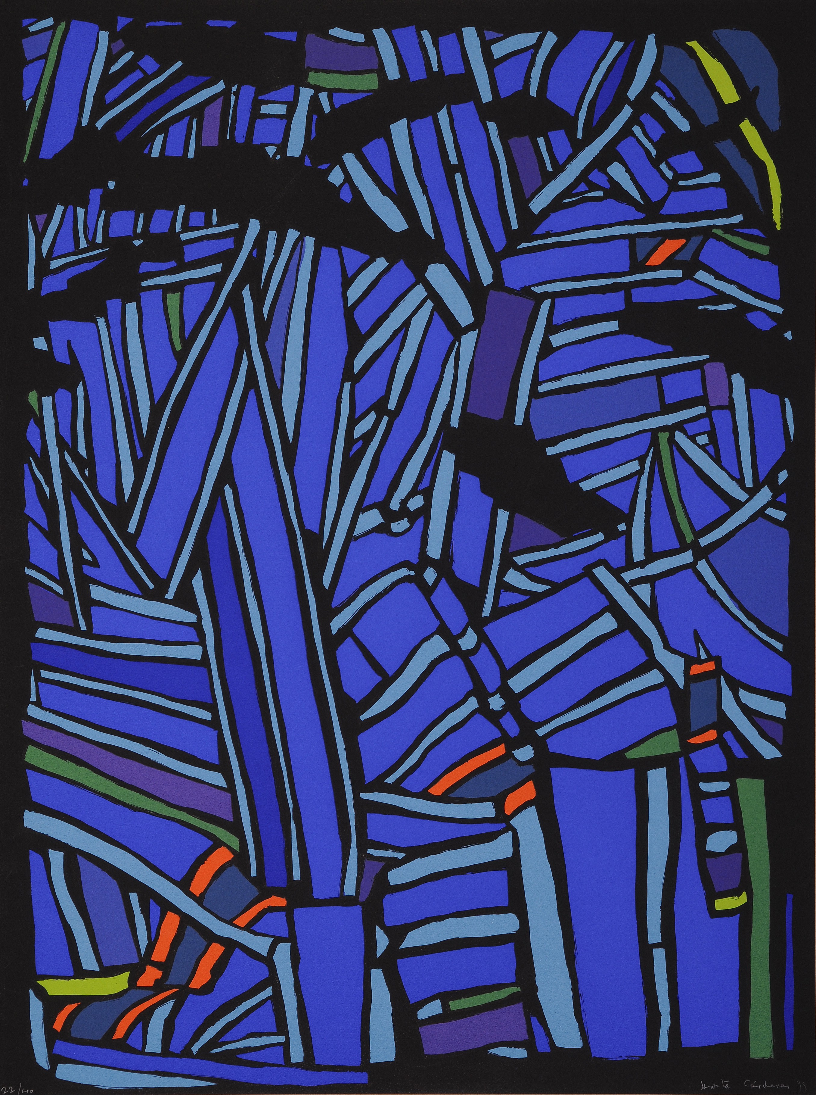 Marta Cárdenas, Tras la vidriera azul IV Marta Cárdenas, Tras la vidriera azul IV