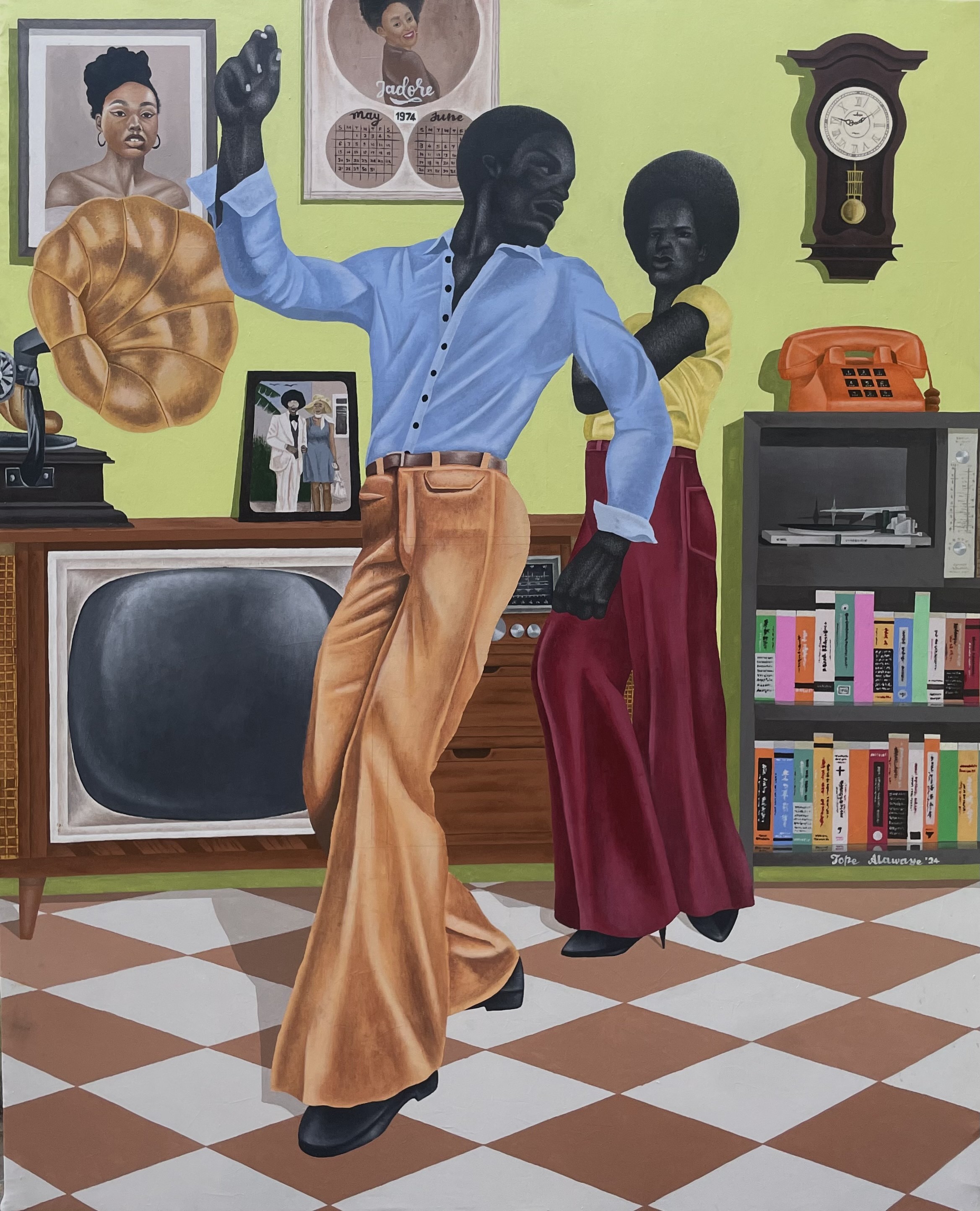 Alawaye Tope, What Black Love Looks Like 3 - 21st Century, Contemporary, Figurative, Modern Alawaye Tope, What Black Love Looks Like 3 - 21st Century, Contemporary, Figurative, Modern