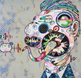 Print, Homage to Francis Bacon (study for head of Isabel Rawsthorne and Georges Dyer), Takashi Murakami