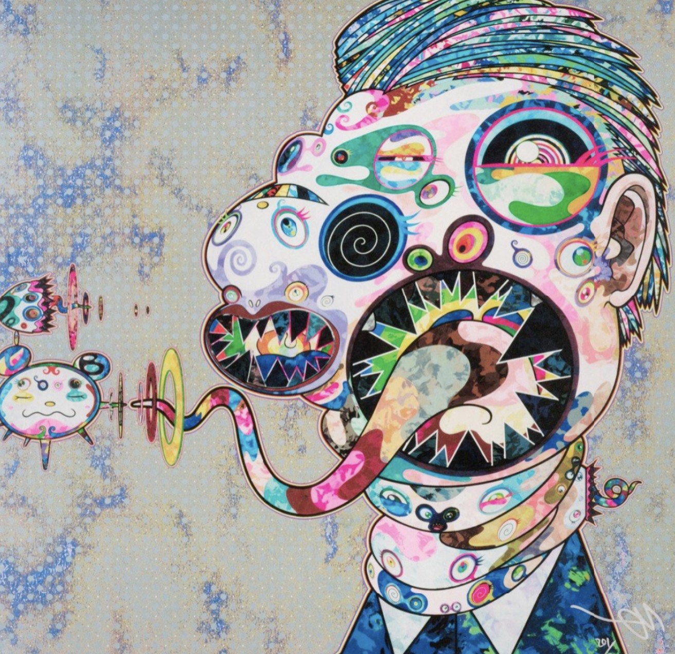 Takashi Murakami, Homage to Francis Bacon (study for head of Isabel Rawsthorne and Georges Dyer) Takashi Murakami, Homage to Francis Bacon (study for head of Isabel Rawsthorne and Georges Dyer)