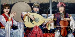 Painting, Melodies of Istanbul, Emil Aziz