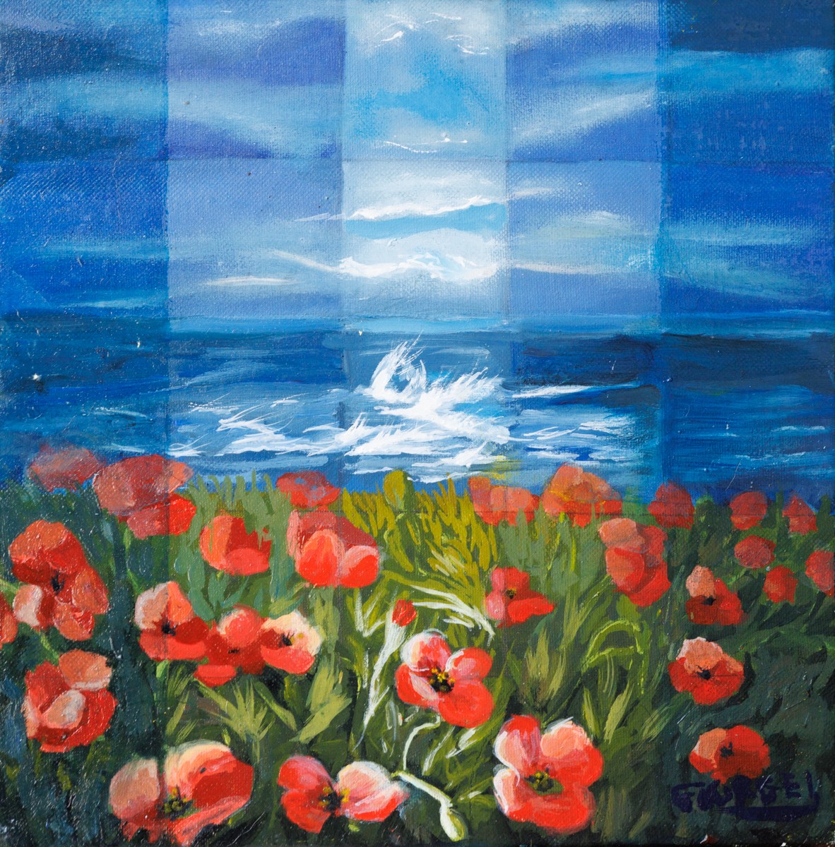 Josette Georgel, Coquelicot de Molène 29 - Paysage florale et marin Josette Georgel, Coquelicot de Molène 29 - Paysage florale et marin