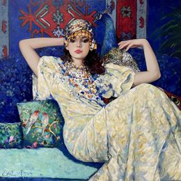 Painting, Princess, Emil Aziz