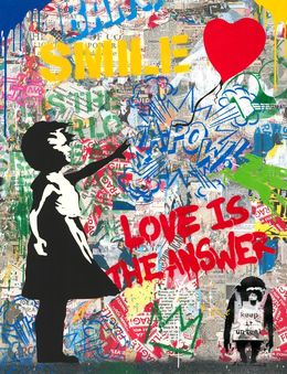 Painting, Balloon Girl - Love is the Answer, Mr Brainwash