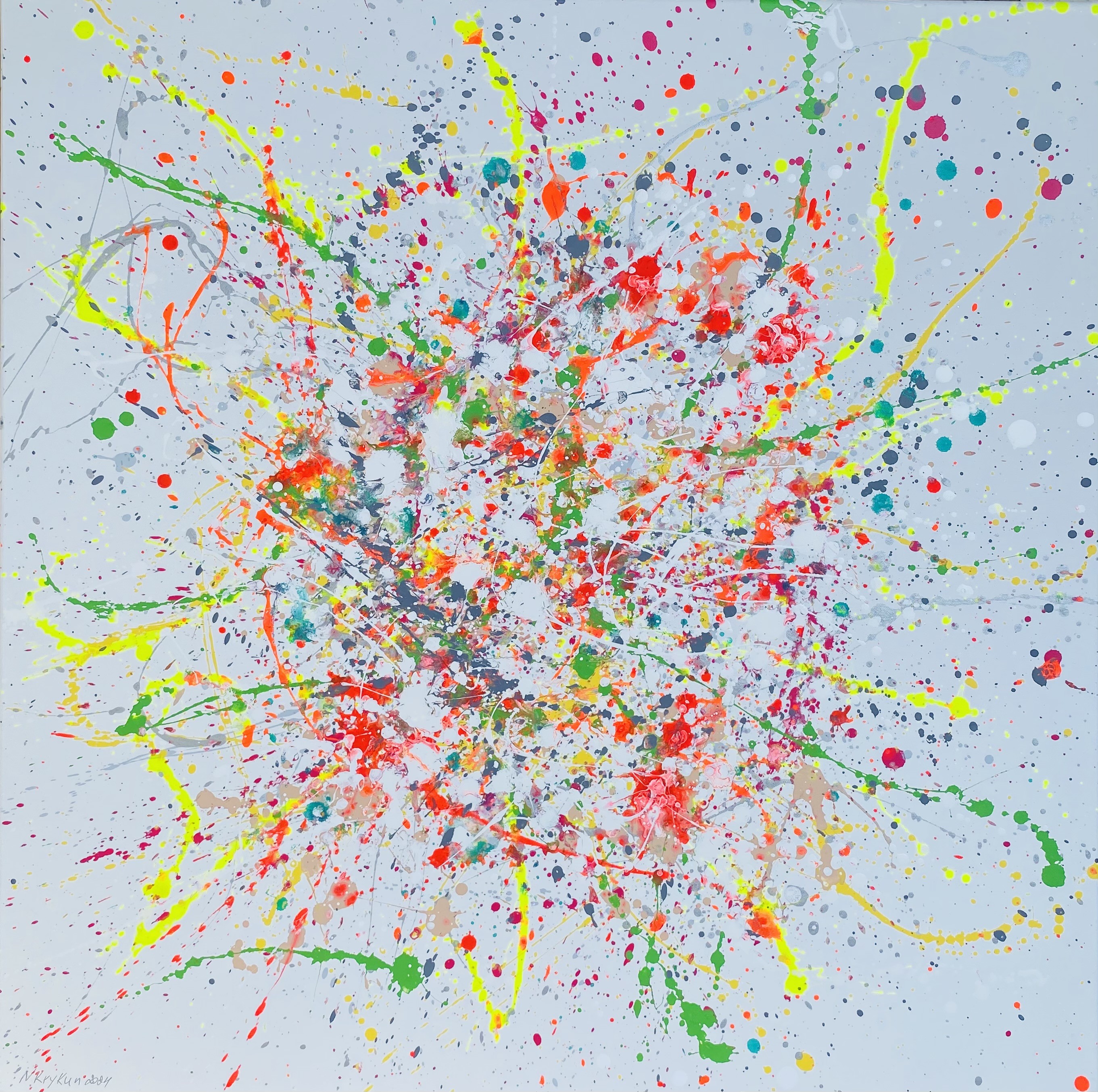 Nataliia Krykun, Feeling 2- colorful abstraction Nataliia Krykun, Feeling 2- colorful abstraction