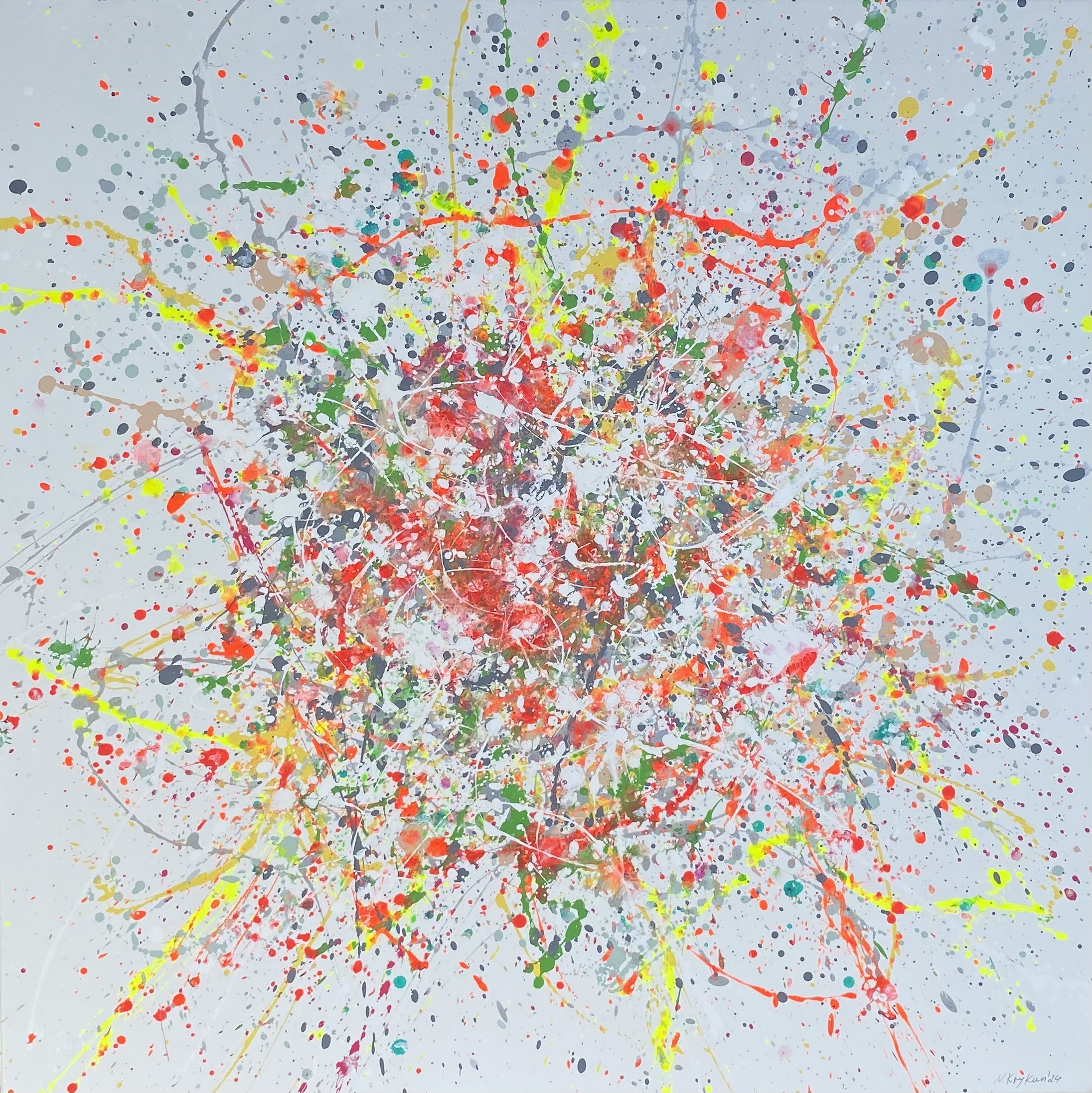 Nataliia Krykun, Feeling 1- colorful abstraction Nataliia Krykun, Feeling 1- colorful abstraction