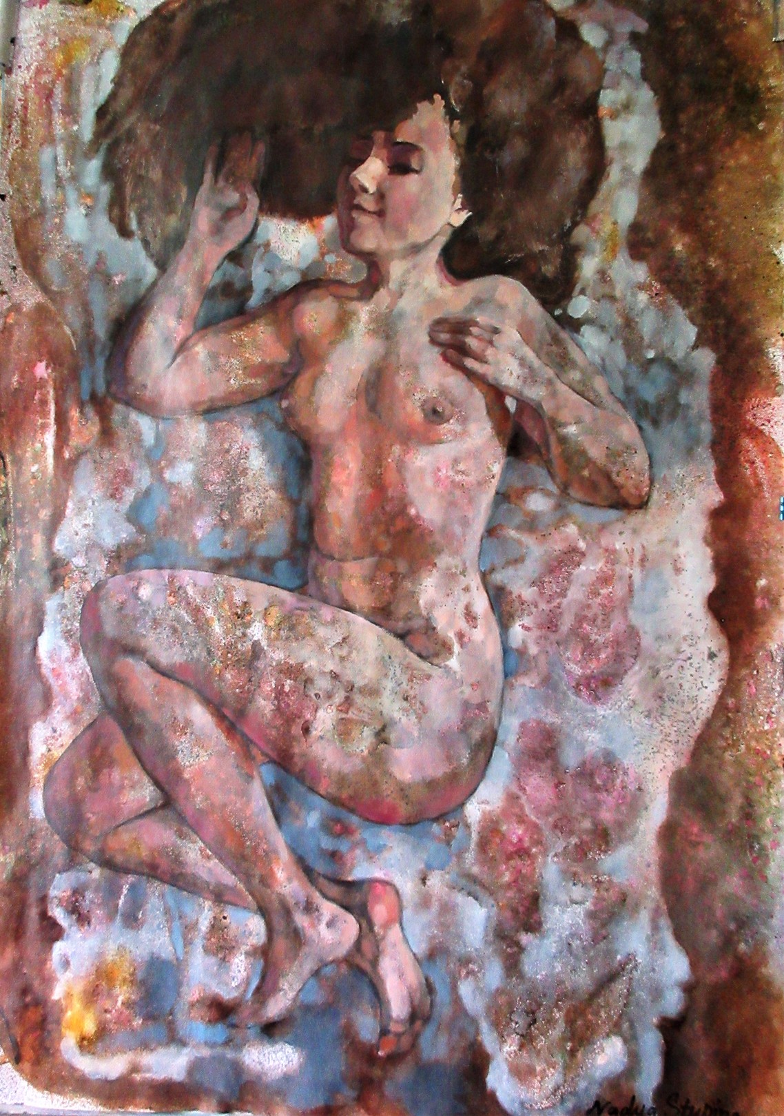 Nadezda Stupina, Nude.Lying. Nadezda Stupina, Nude.Lying.