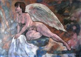 Painting, Nude.Angel, Nadezda Stupina