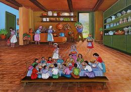 Pintura, Breakfast in the kitchen, Lucia Buccini