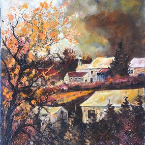 Gemälde, Autumn in my countryside, Pol Ledent