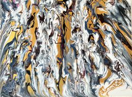 Peinture, Golden Cascades, Monica Tangen