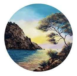 Painting, Calanque envoutante, Magali Blandin