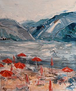 Peinture, Front of the mountain and the sea, Lika Kakhidze