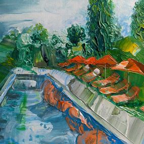 Peinture, At Pool, Lika Kakhidze