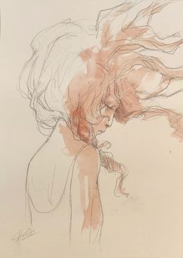 Dibujo, Dos de femme, Valérie Hadida