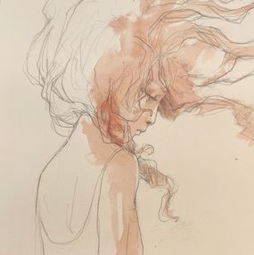 Dibujo, Dos de femme, Valérie Hadida