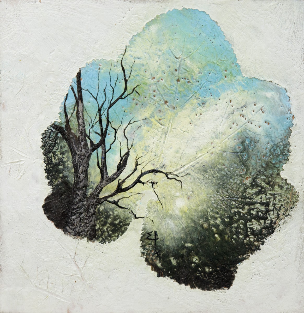 Elise Pioger, Au coeur de la feuille - Monde de la nature, Art cire d'abeilles Elise Pioger, Au coeur de la feuille - Monde de la nature, Art cire d'abeilles
