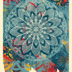 Edición, Collage Peace Mandala (Blue), Shepard Fairey (Obey)