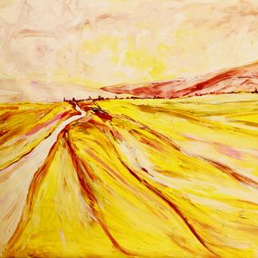 Painting, Yellow Fields, Tetiana Pchelnykova