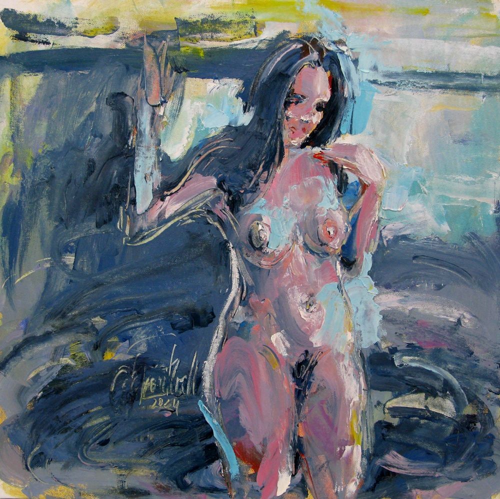 Olena Siniuhina, La fille au bord de l'eau Olena Siniuhina, La fille au bord de l'eau
