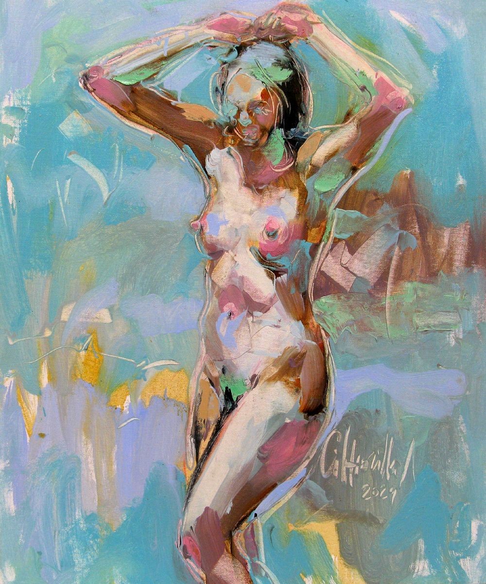 Olena Siniuhina, Matinée au bord de l'eau Olena Siniuhina, Matinée au bord de l'eau
