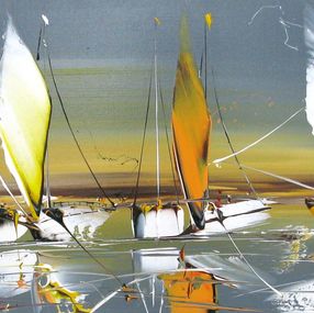 Pintura, Marine abstraite 74, Fred Boutet