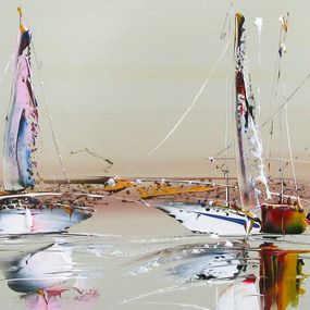 Pintura, Marine abstraite 77, Fred Boutet