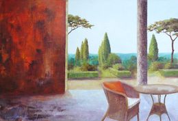 Pintura, Terrasse italienne, Laurelle Bessé