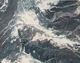 Painting, Clashing Waves, Els Kampert