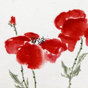 Gemälde, Coquelicots #2, Sophie Deliss