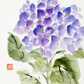 Painting, Hortensias #1, Sophie Deliss