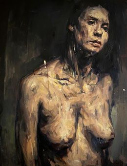 Painting, Oil Nu, Nathan Chantob