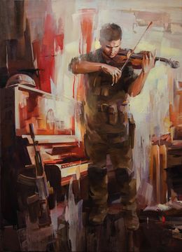 Peinture, Behind the scenes of the war. The Red Sonata, Vasyl Khodakivskyi