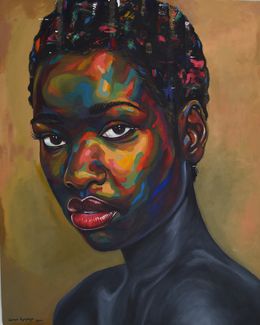 Painting, Eniyan (Human) 12, Damola Ayegbayo